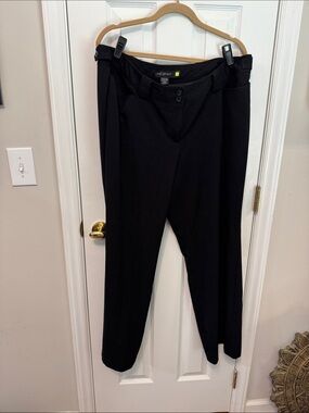 Lane Bryant Black Ponte Stretch Trousers